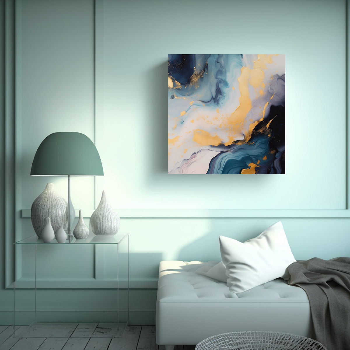 LIENZO DE TELA CON TEXTURA INTENSA Y SUAVIDAD 40X40 CM - 2