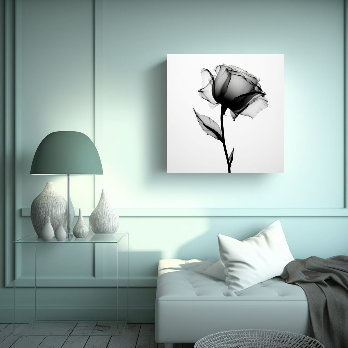 PINTURA DECORATIVA DE LIENZO VANGUARDISTA EN 80X80 CM - 2