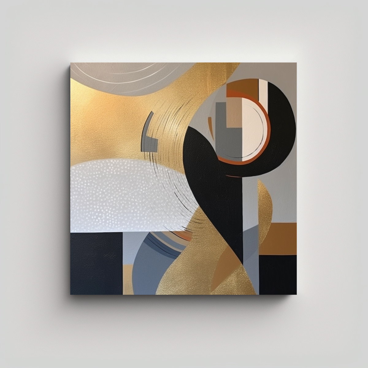 CUADRO DE COLORES ABSTRACTO MIKEY MEZCLA DE 80X80 CM - 1