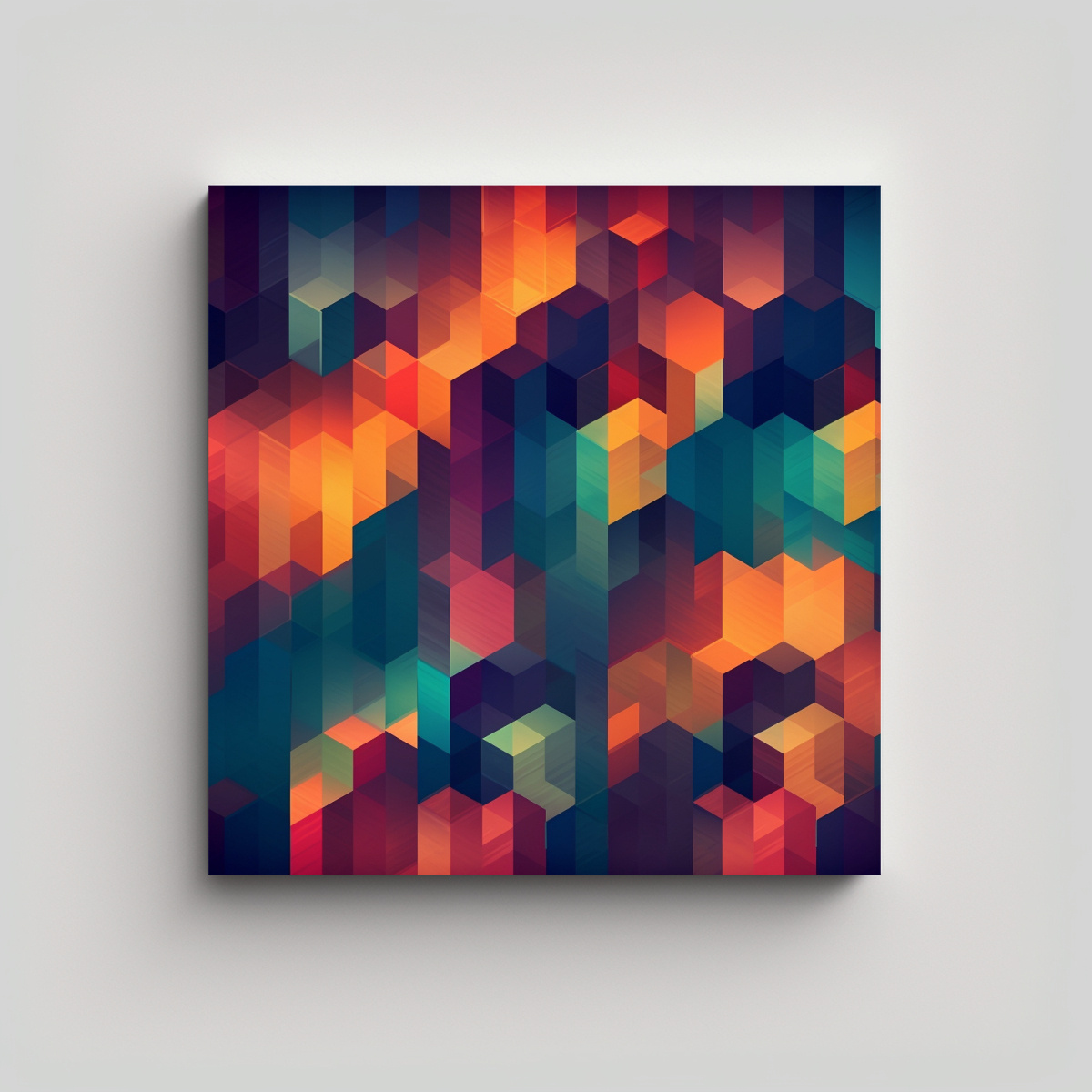 PINTURA DECORATIVA LIENZO TELA LINDA ESTILO 80X80 CM - 1
