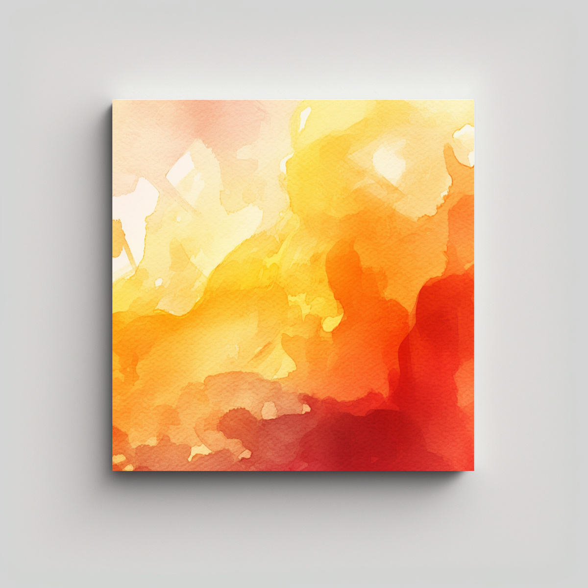 PINTURA ABSTRACTA EN BASTIDOR DE TELA EN COLORES 40X40 CM - 1