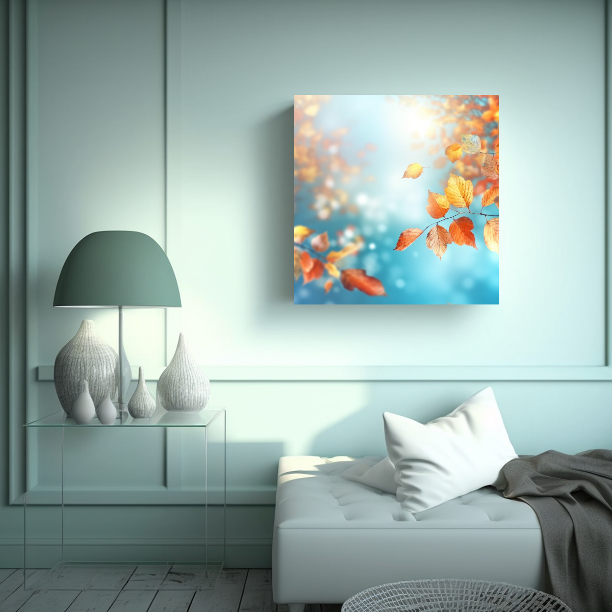 PINTURA DECORATIVA ARTE PATRON EN ESQUEMA INTENSO 80X80 CM - 2