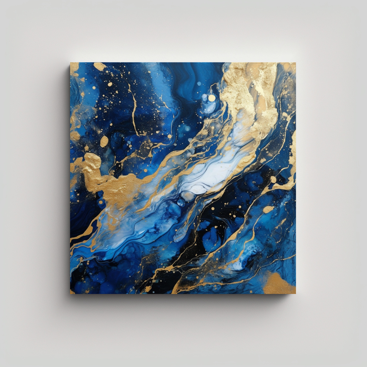 PINTURA ABSTRACTA EN BASTIDOR: ESTILO MODERNO Y 80X80 CM - 1