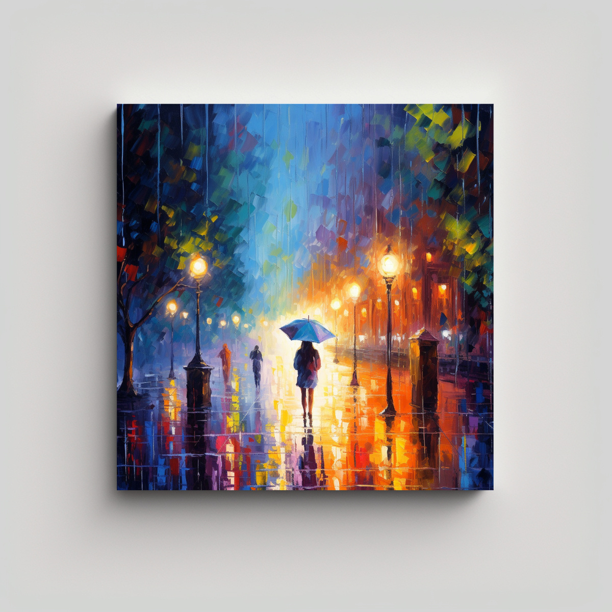 PINTURAS DECORATIVAS DE TELA EN BASTIDOR VINTAGE 50X50 CM - 1