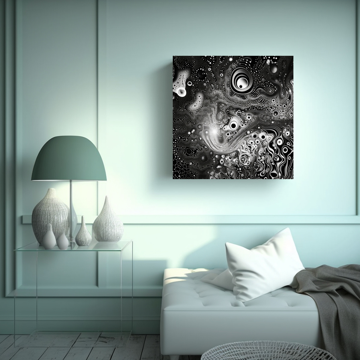 PINTURAS DECORATIVAS ARTE IMPRESO CON SECCIONES 20X20 CM - 2