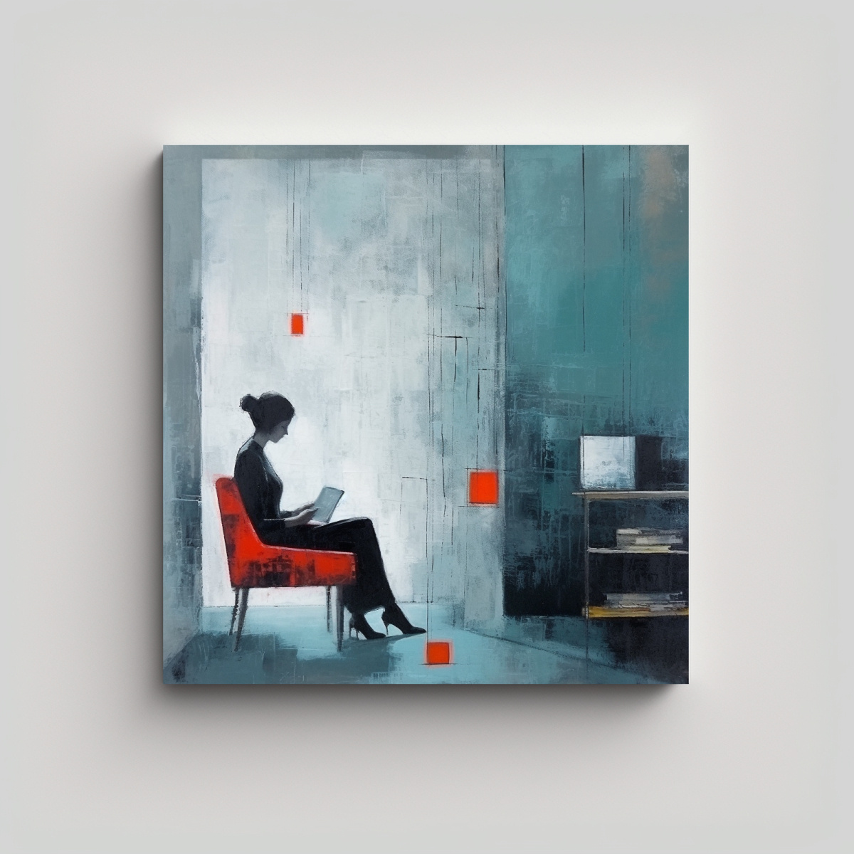 CUADRO DE DECORACIÓN MINIMALISMO, DÍAS 90X90 CM - 1
