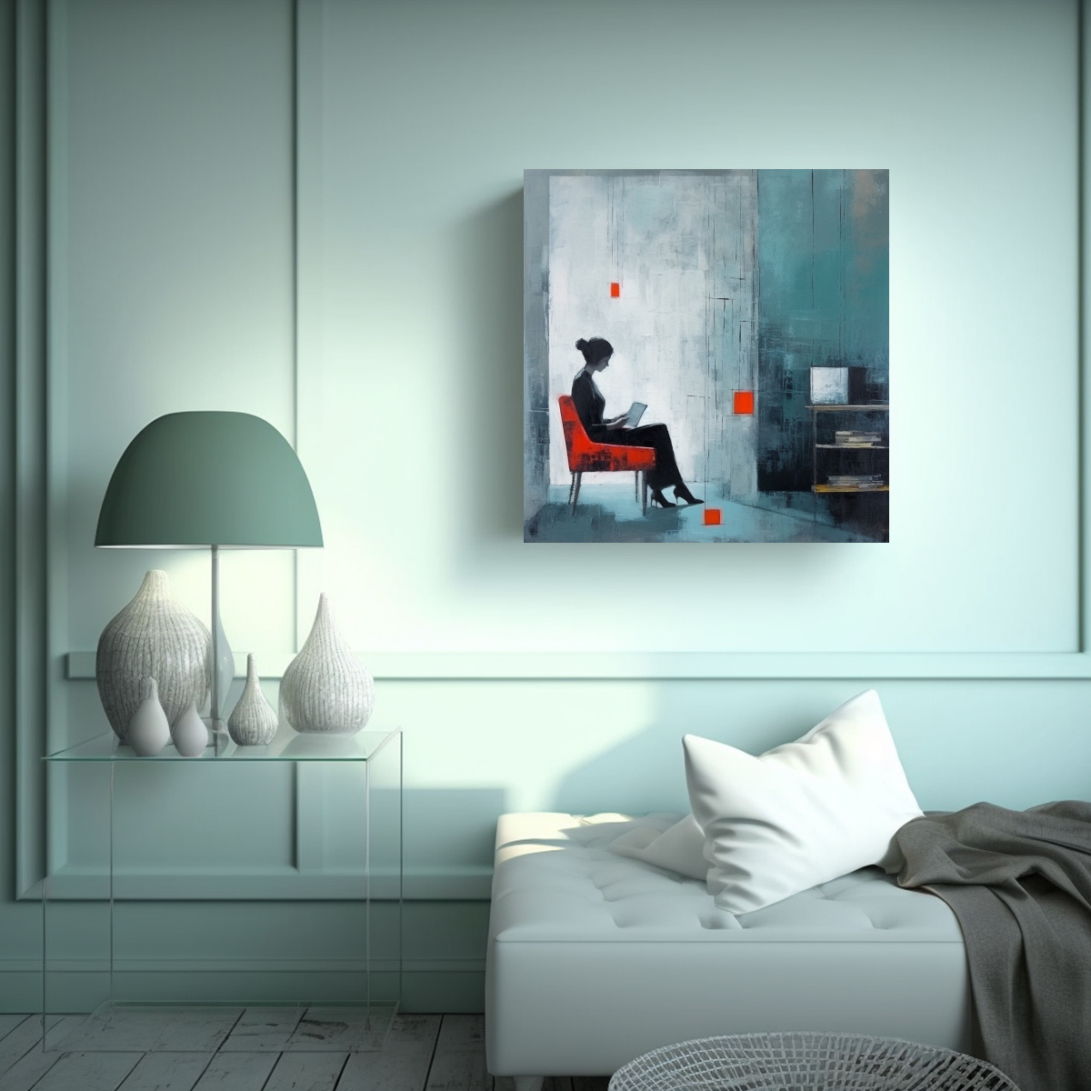 CUADRO DE DECORACIÓN MINIMALISMO, DÍAS 90X90 CM - 2