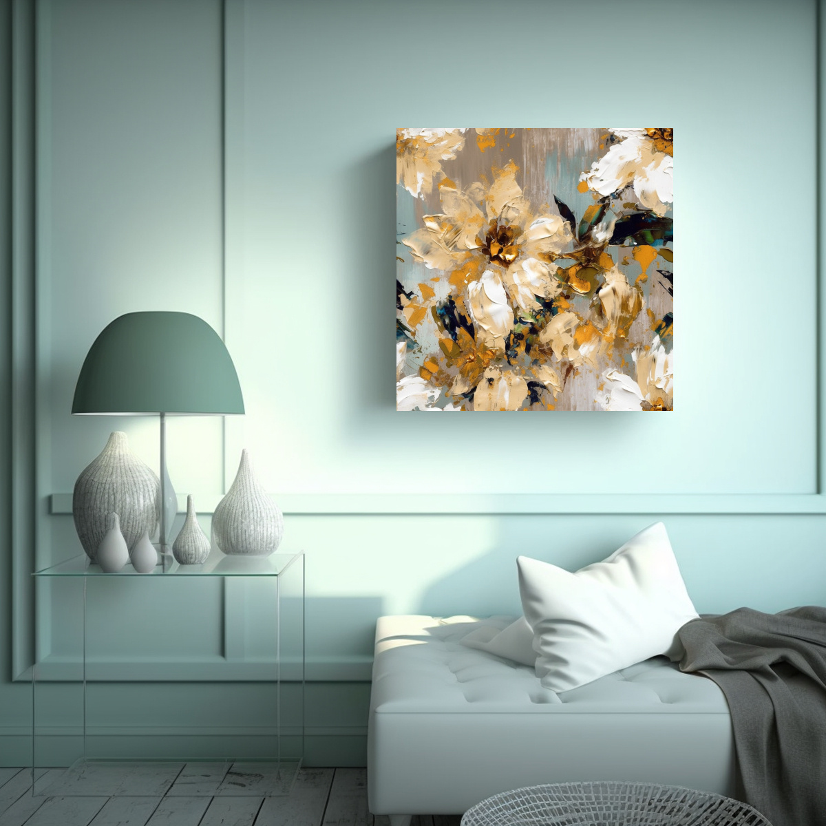 PINTURAS CONTEMPORÁNEAS DE COMEDOR ESTILO ARTE 100X100 CM - 2