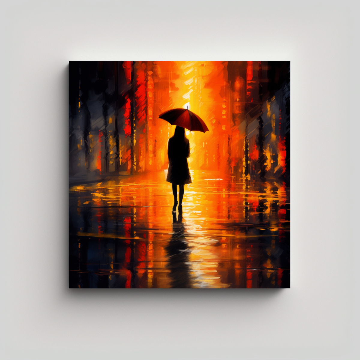 CUADRO DECORATIVO ARTE DE PARED MODERNO: ALEGRÍA 40X40 CM - 1