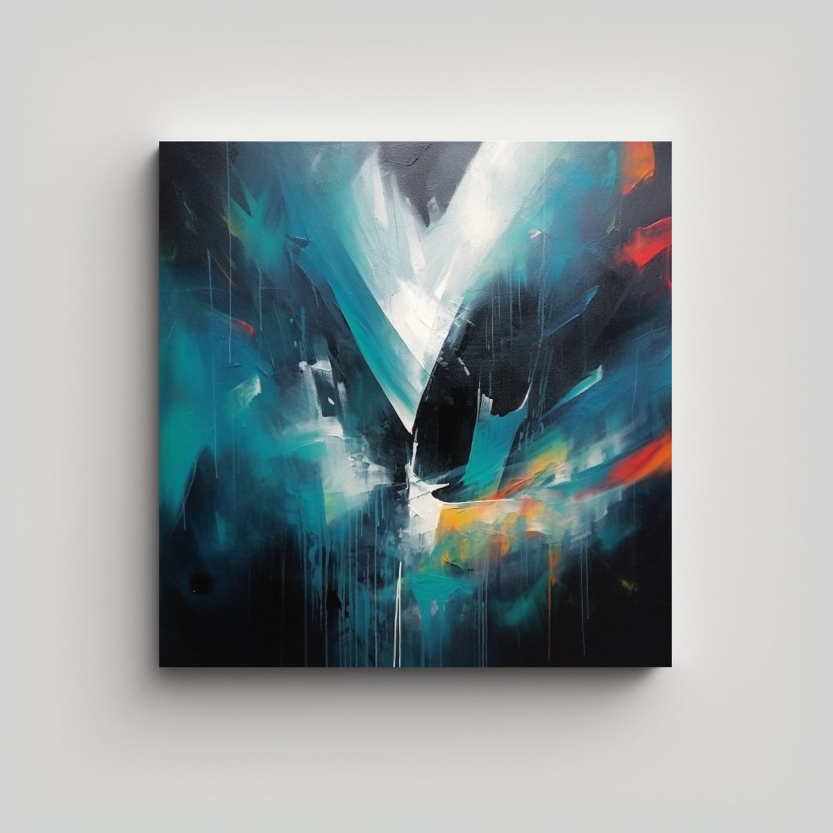 LIENZO ABSTRACTO PARA DECORACIÓN DEL HOGAR 60X60 CM - 1