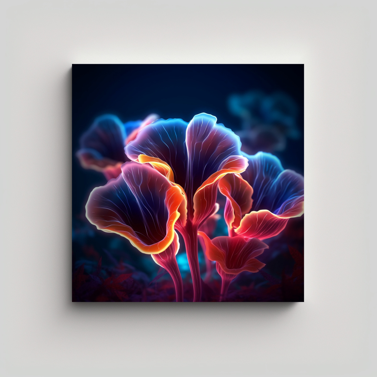 CUADROS DECORATIVOS ABSTRACTOS FLORES 40X40 CM - 1