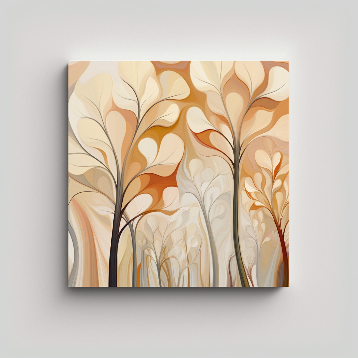 ARTE MODERNO FOTOGRAFÍA ABSTRACTA BOTÁNICA TELA 90X90 CM - 1