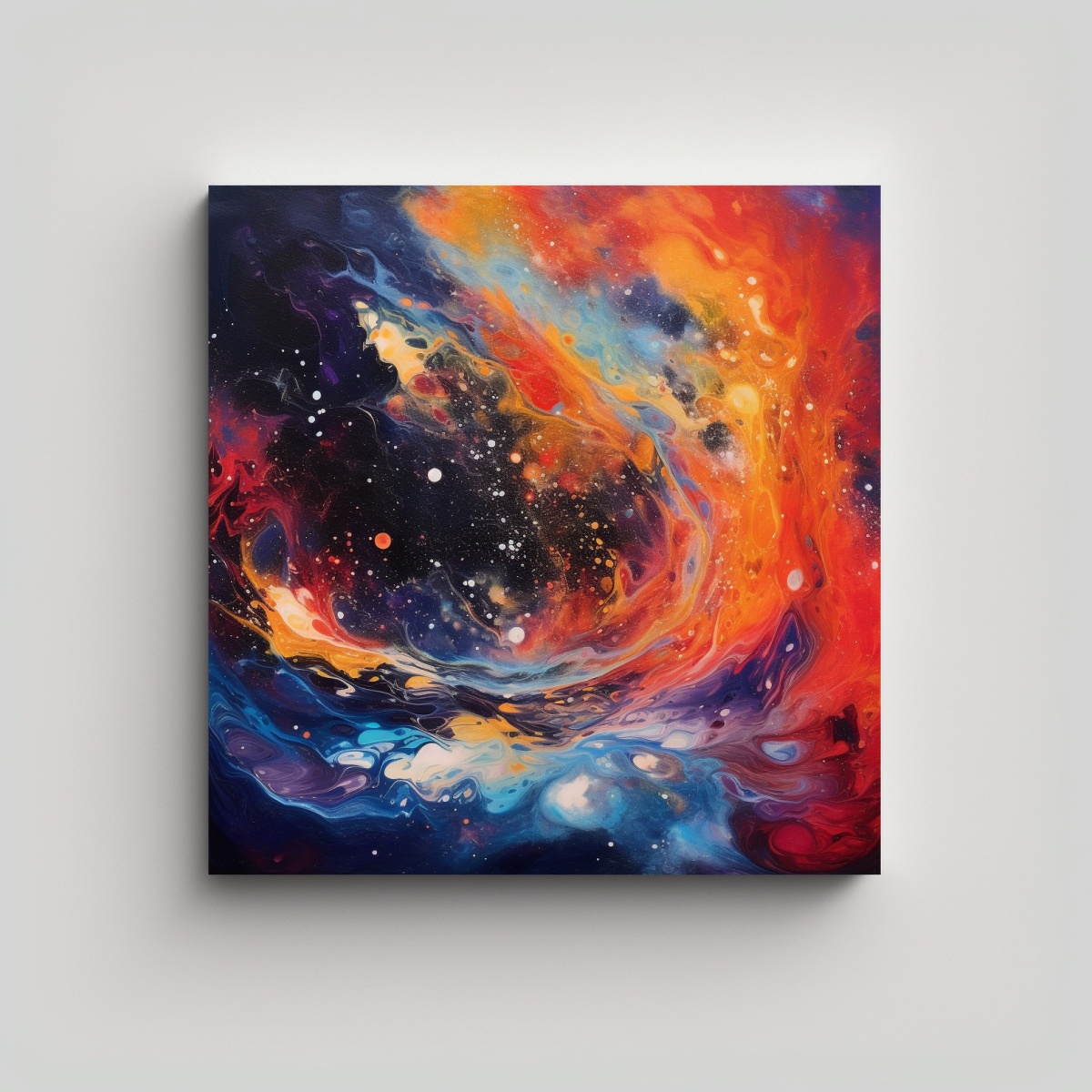 TELA EN BASTIDOR IMAGEN RIQUEZA VISUAL UNIVERSO 80X80 CM - 1