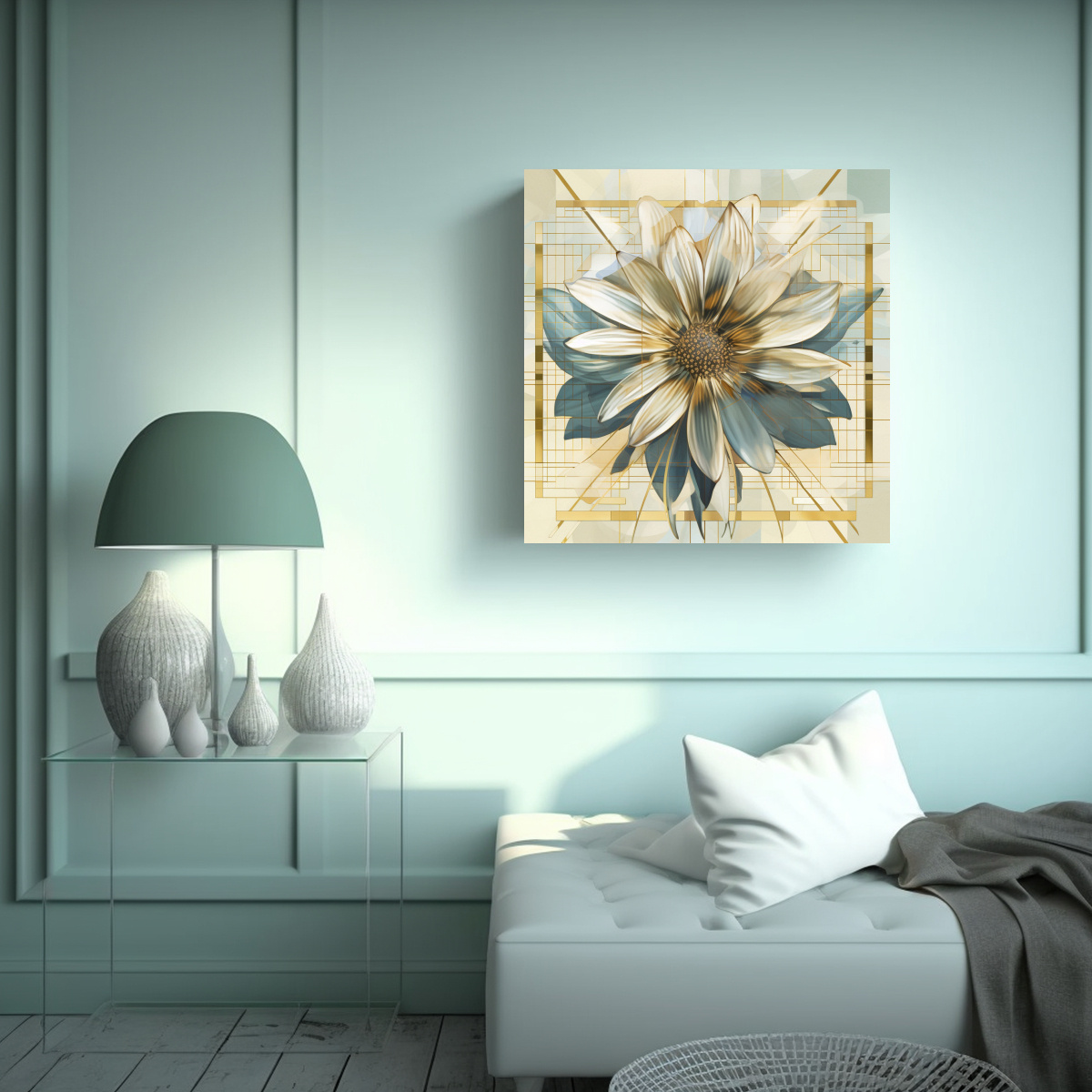 VISIÓN FUTURISTA DAISY METÁLICA DECORATIVO 80X80 CM - 2
