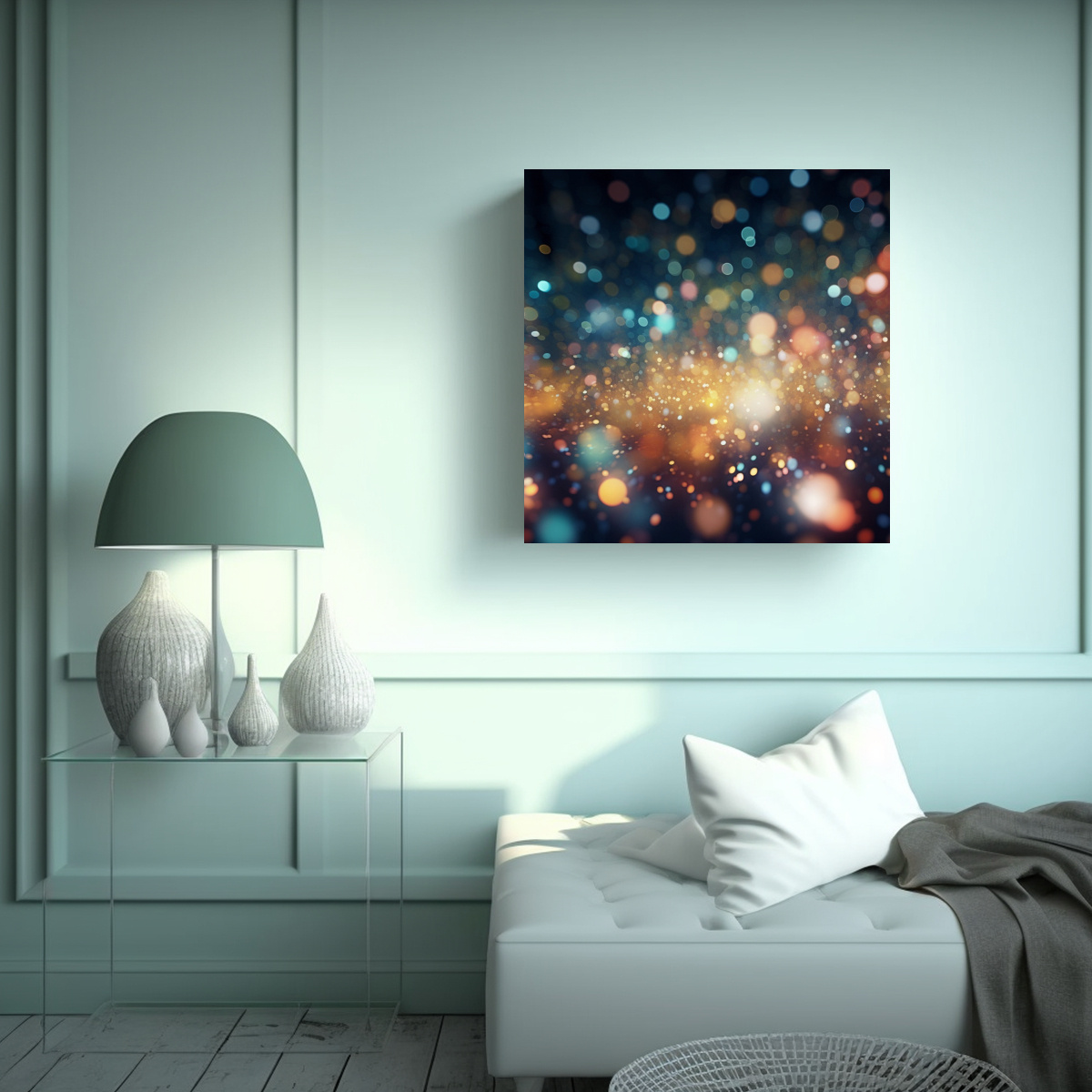 PINTURAS DE PARED VINTAGE CON FONDO DE 70X70 CM - 2