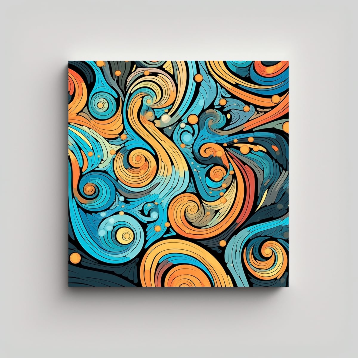 CUADROS DECORATIVOS COLORIDOS EN ESTILO ARMONIOSO 80X80 CM - 1