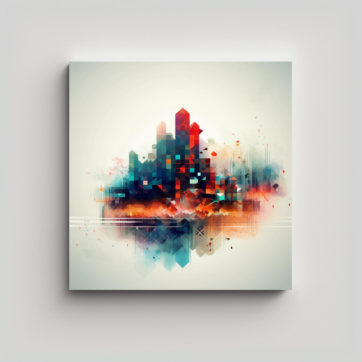 PINTURA DE DECORACIÓN DIGITAL EN LIENZO PARA 40X40 CM - 1