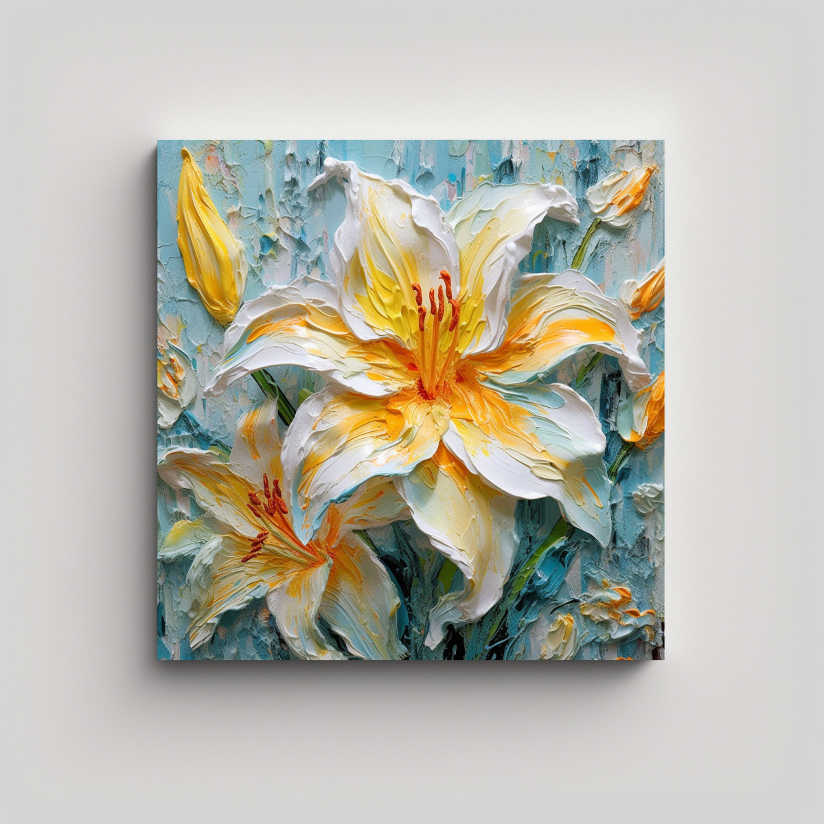 COLORIDO LIRIO ESPECTACULAR CON PIGMENTO AMARILLO 50X50 CM - 1