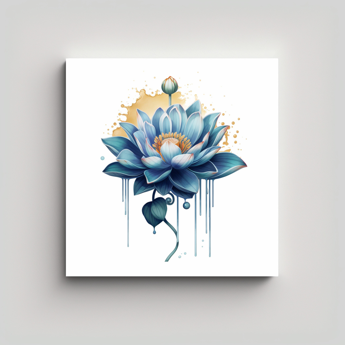 PREMIO TATUAJE CUADRO ALEGRE ARTE DECORATIVO 70X70 CM - 1