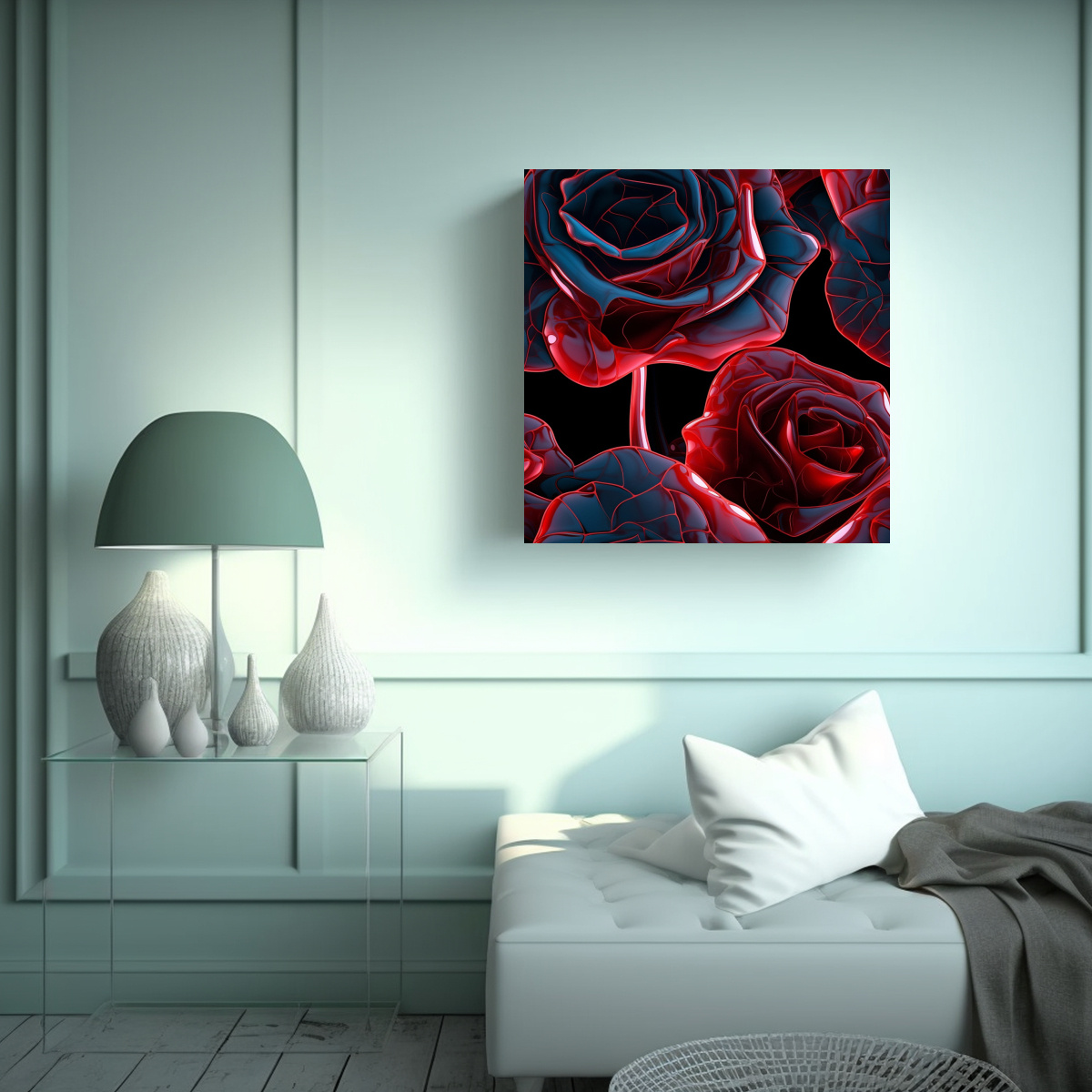 CANVA INSPIRADOR ESPACIO ESTILO GLASSMORPH ROSA 20X20 CM - 2