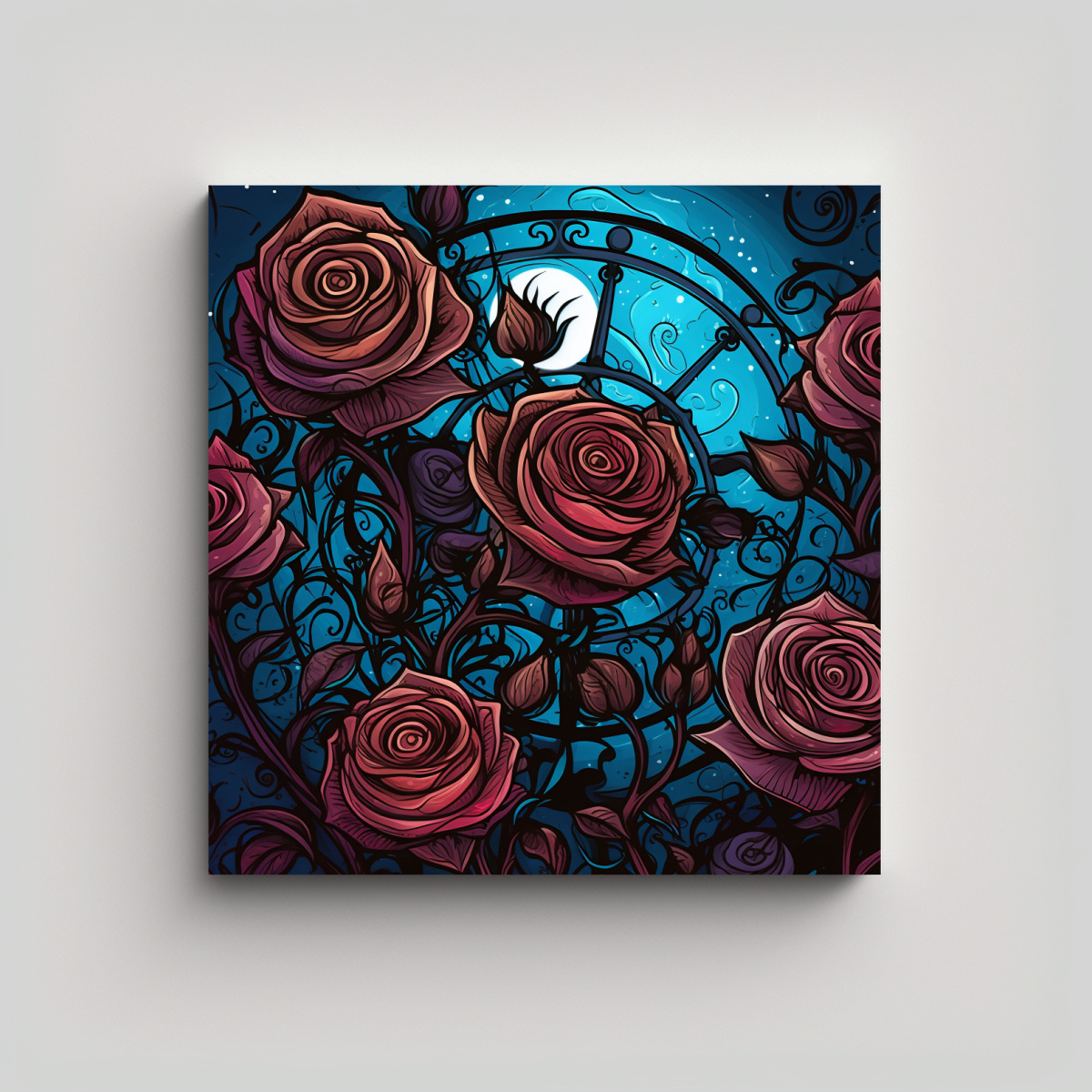 COMPOSICIÓN MAJESTUOSA ANARKY GÓTICO STEAMPUNK 60X60 CM - 1