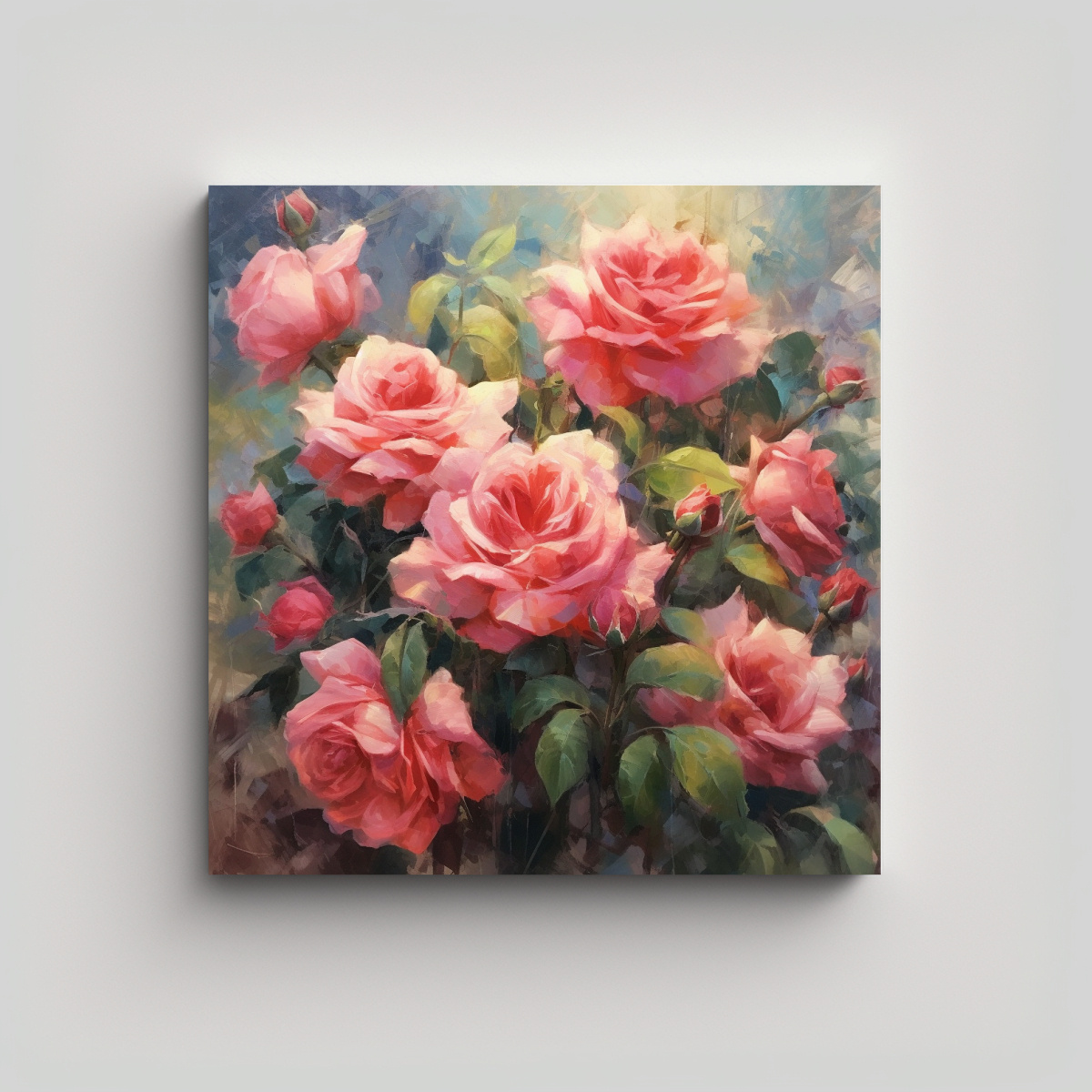ROMANCE ELEGANCIA ROSA ARTE PARED CONCEPTO 20X20 CM - 1