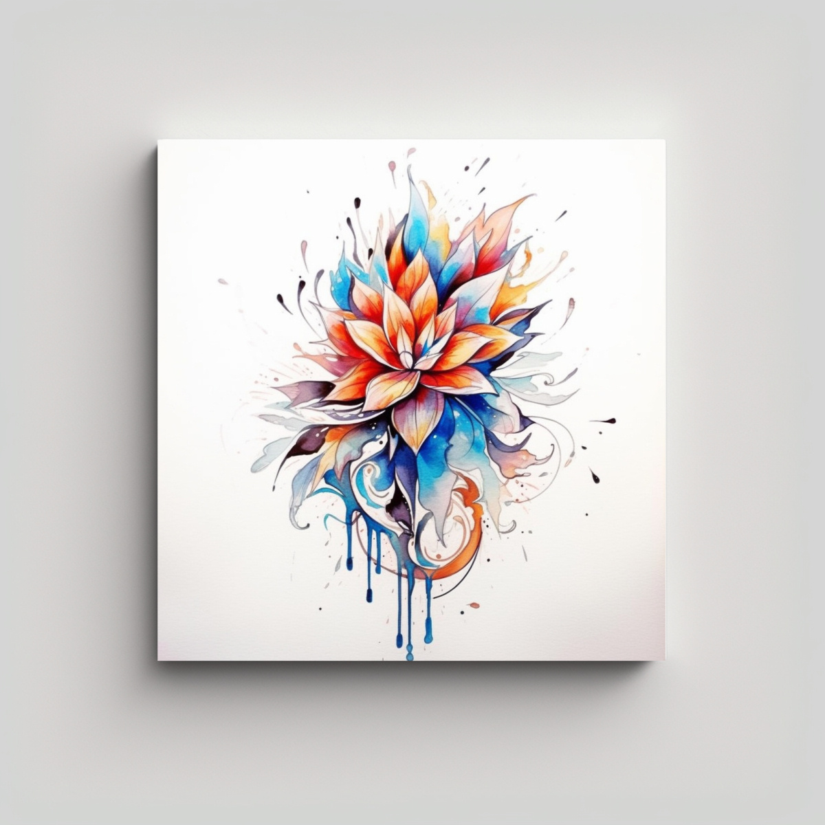 DISEÑO DE EXPRESIVIDAD ARTE DE PARED TATTOO 80X80 CM - 1