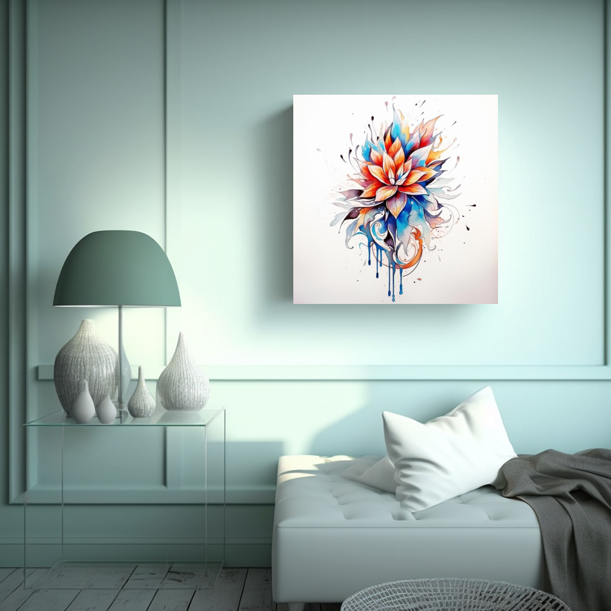 DISEÑO DE EXPRESIVIDAD ARTE DE PARED TATTOO 80X80 CM - 2