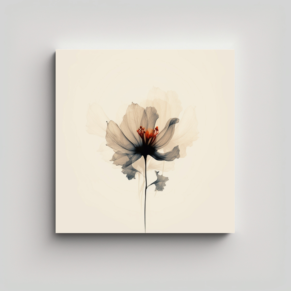 ARTE FLORAL BOHO MINIMALISTA PROFUNDIDAD DE 20X20 CM - 1