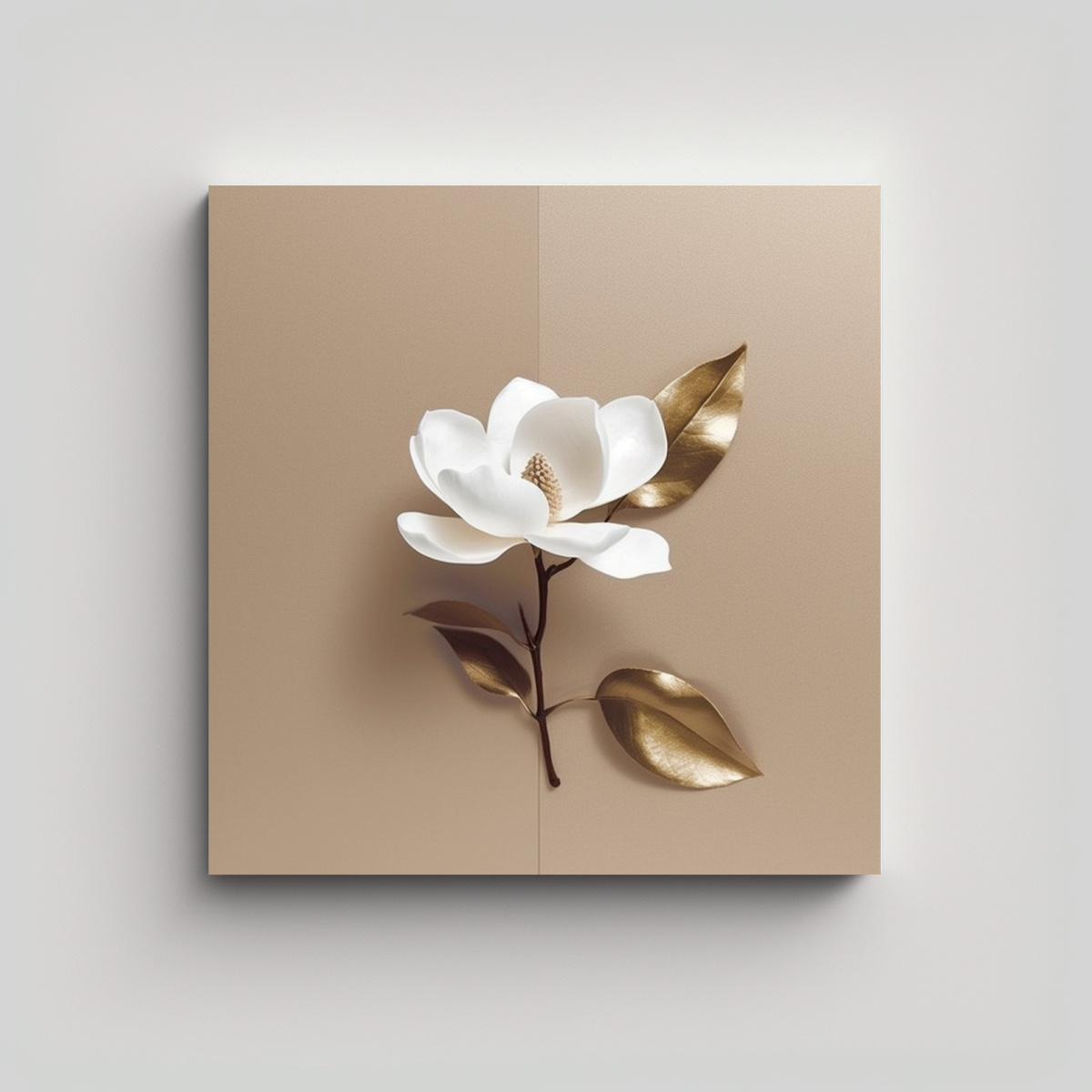 MAGNÍFICO PÓSTER DE MAGNOLIA ARTE DE PARED 50X50 CM - 1