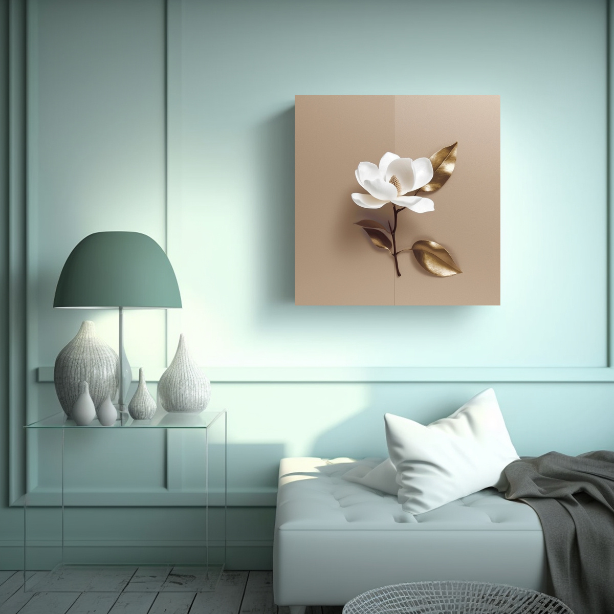 MAGNÍFICO PÓSTER DE MAGNOLIA ARTE DE PARED 50X50 CM - 2