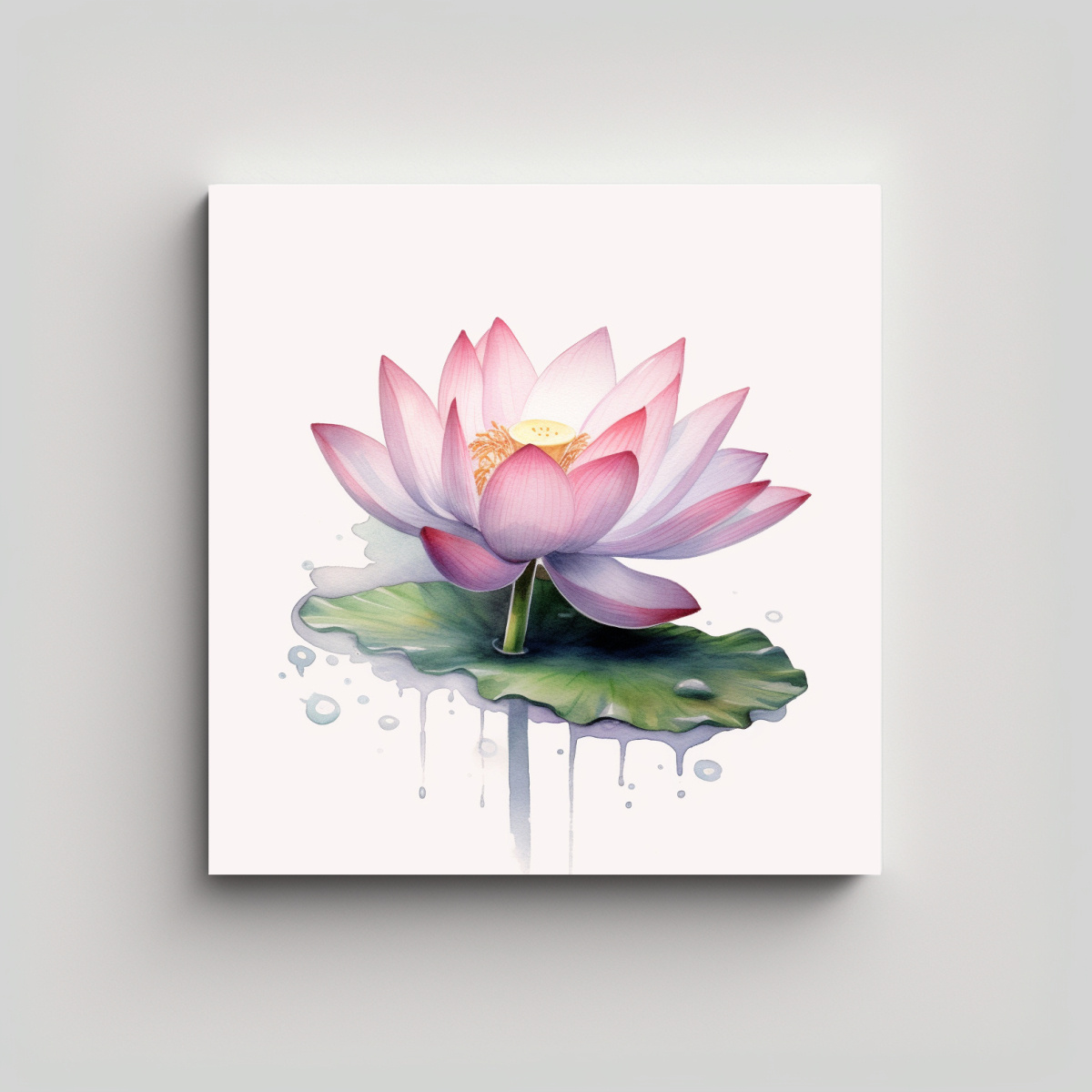 LOTO FLOTANTE EN AGUA, ESTUDIO MOVIMIENTO, 100X100 CM - 1