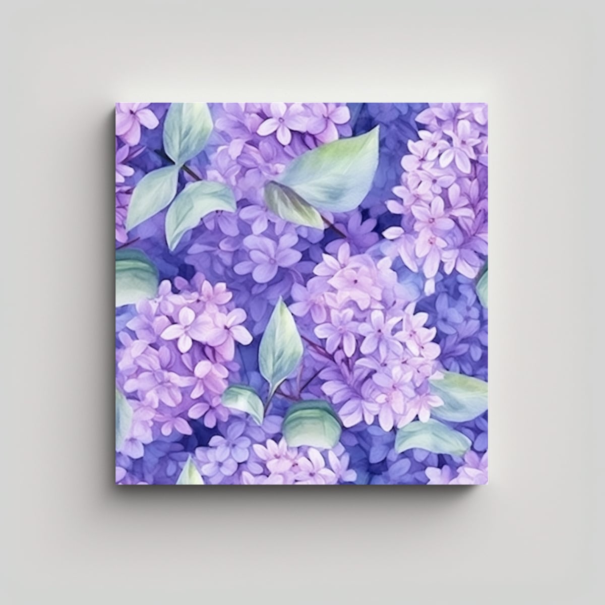CUADRO ACUARELA FLORAL DE VERANO SOÑADOR CON 50X50 CM - 1