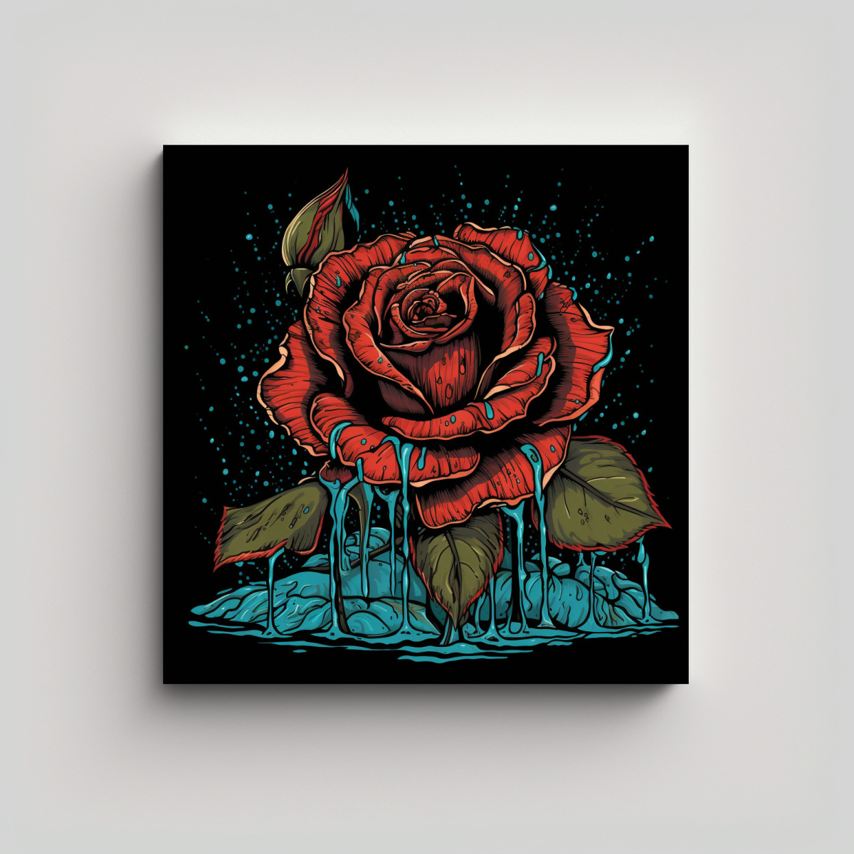 DISEÑO ALEGRE ROSA APATHY PARA CAMISETA EN TELA 20X20 CM - 1