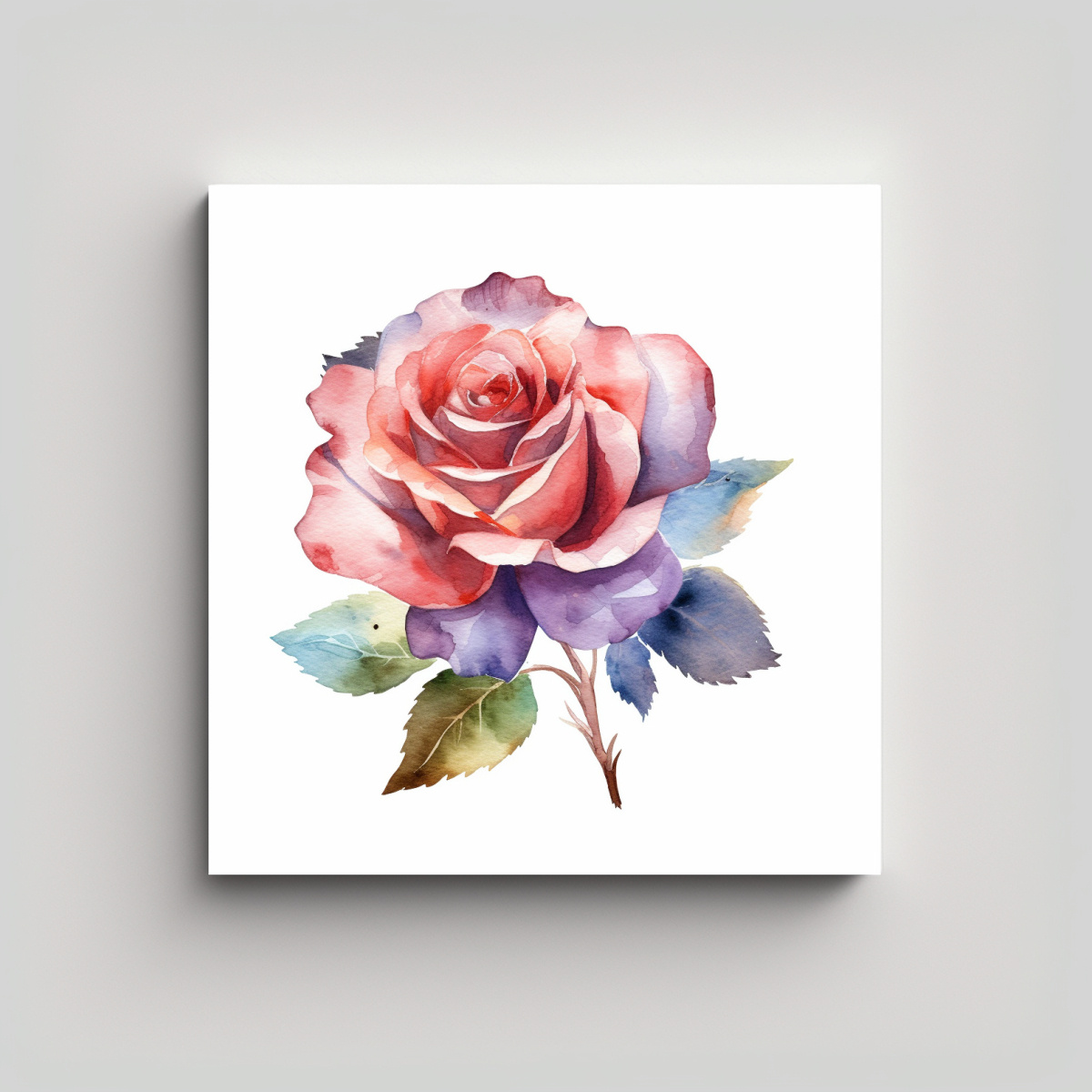 ARTE VINTAGE FLORAL EN ACUARELA: CLIP ART 60X60 CM - 1