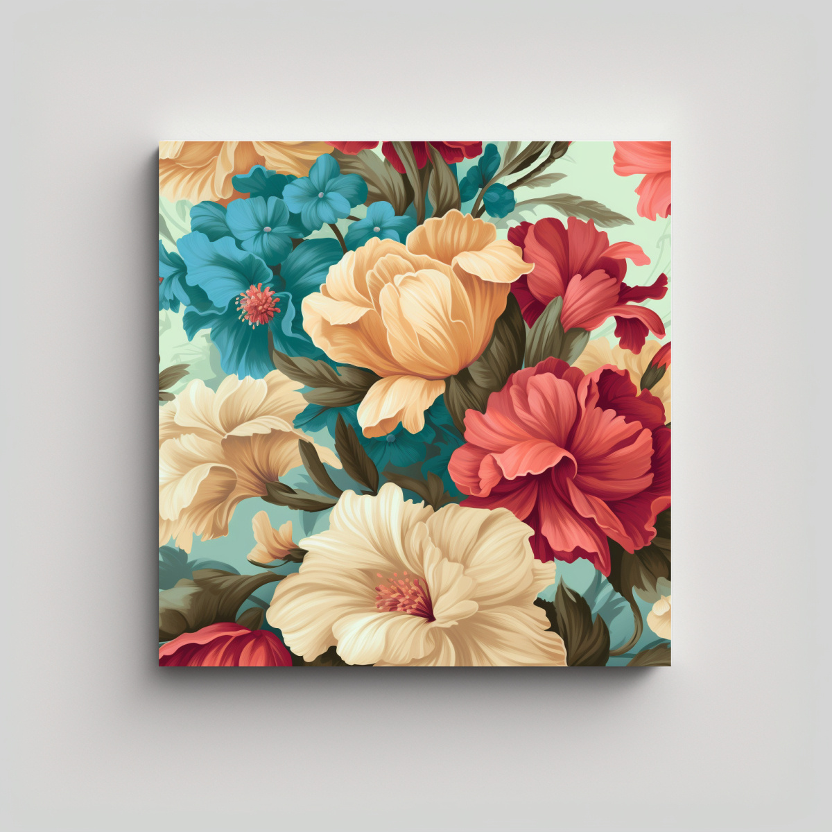 LIENZO DECORATIVO DE FINO DISEÑO CON BONITAS 80X80 CM - 1