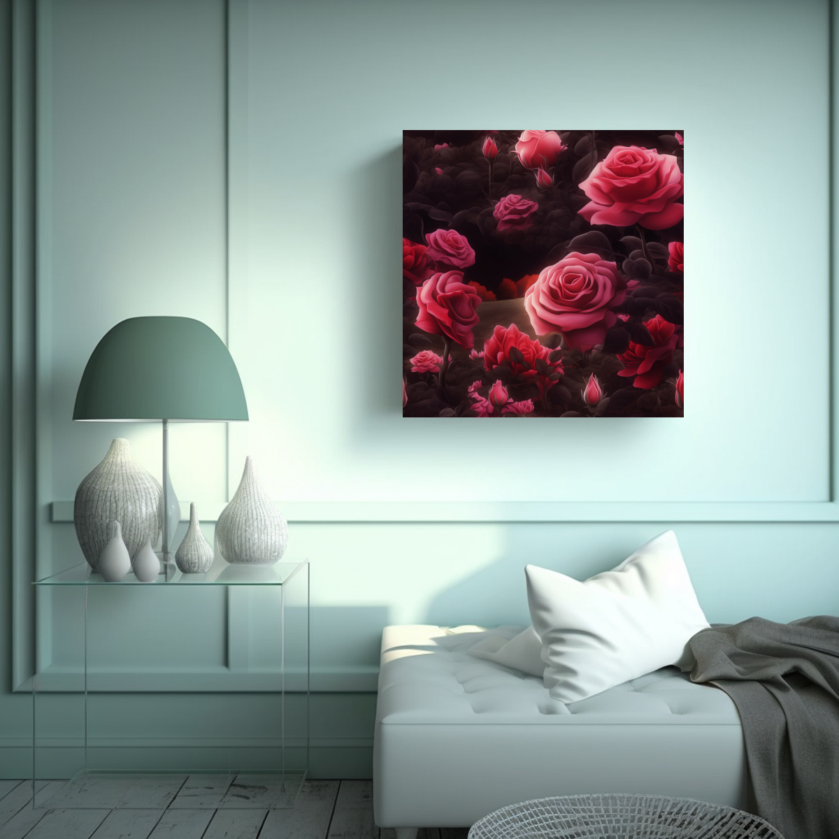 FOTOGRAFÍA FANTÁSTICA DE ROSA REALISTA CON 20X20 CM - 2
