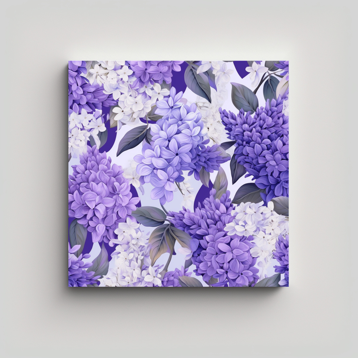 ARTE MURAL LILAC FRESCO VERANO DECORACIÓN 90X90 CM - 1
