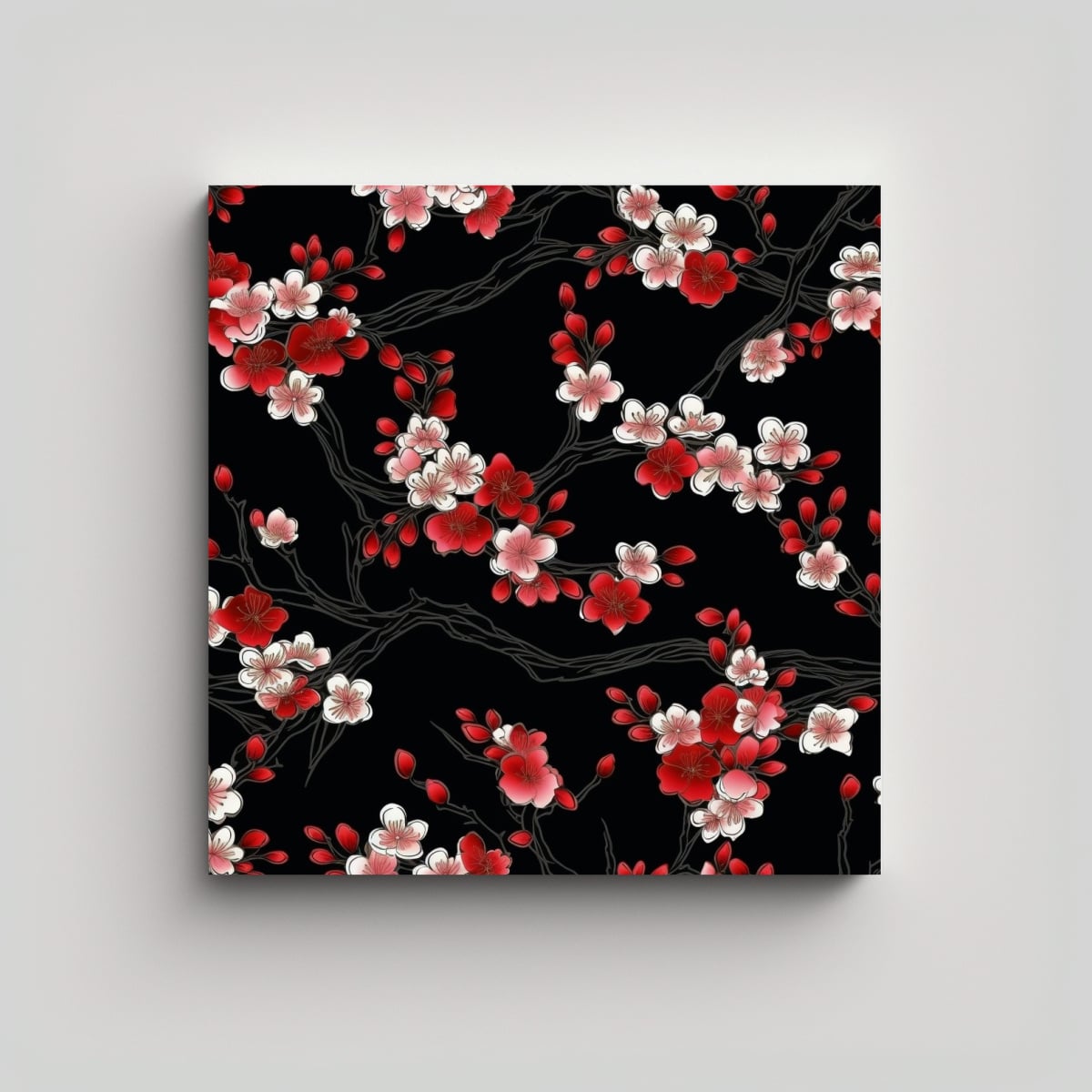 FOTOGRAFÍA ELEGANTE DE ARTE LINEAL JAPONÉS 30X30 CM - 1