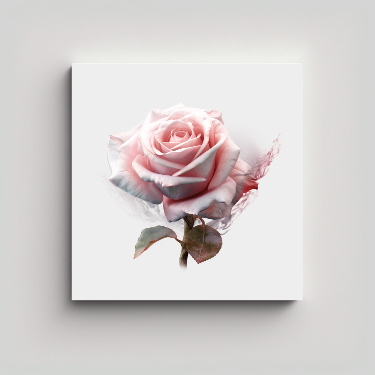 ILUSTRACIÓN INSPIRADORA DE ROSA POR MUSK EN 40X40 CM - 1