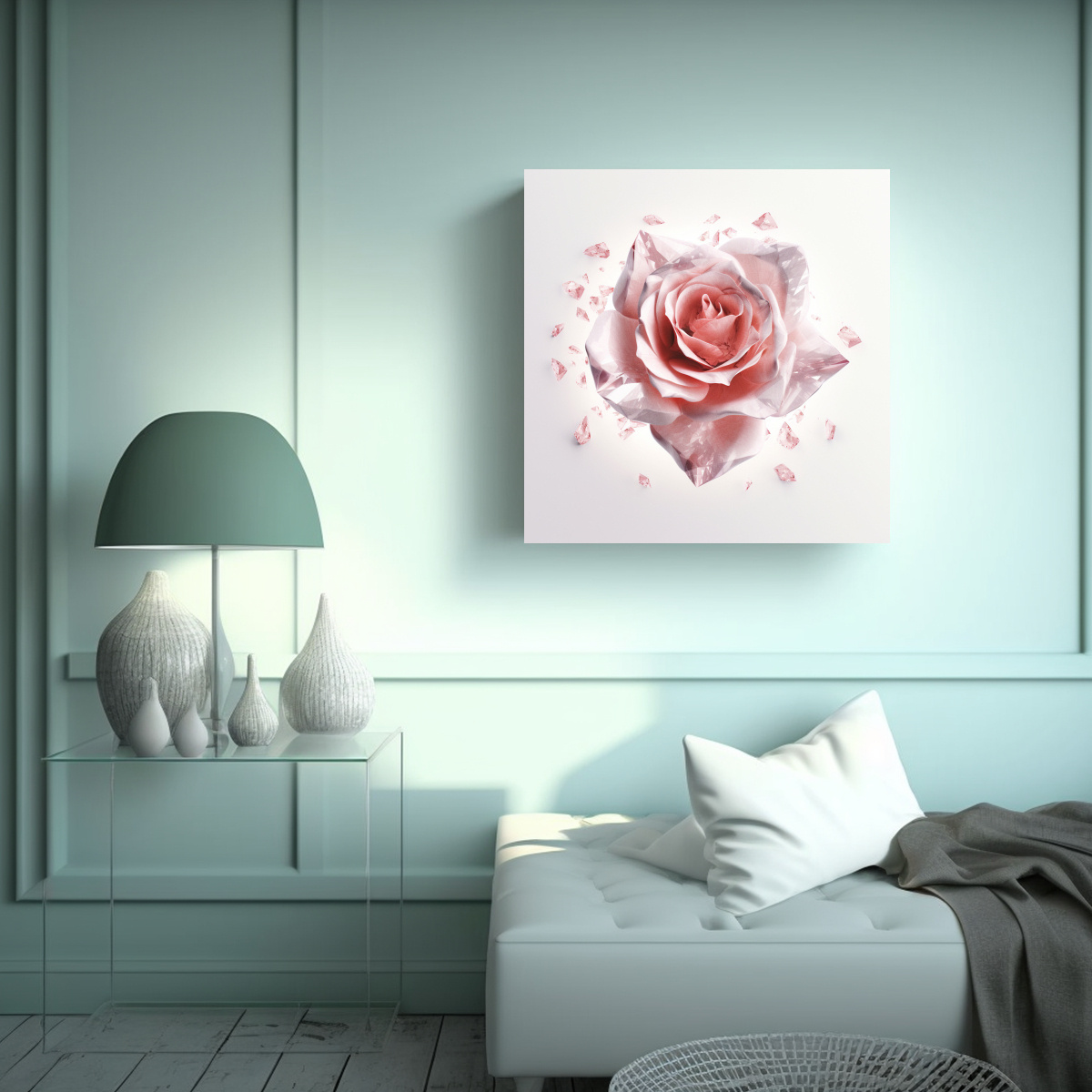 ARTE ESPACIAL SAKI CONCEPTUAL, DECORACIÓN DE 90X90 CM - 2