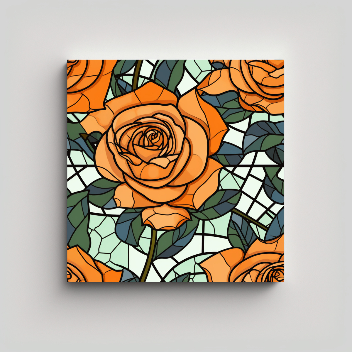 ARTE INSPIRADOR: COMPOSICIÓN DINÁMICA DE 60X60 CM - 1