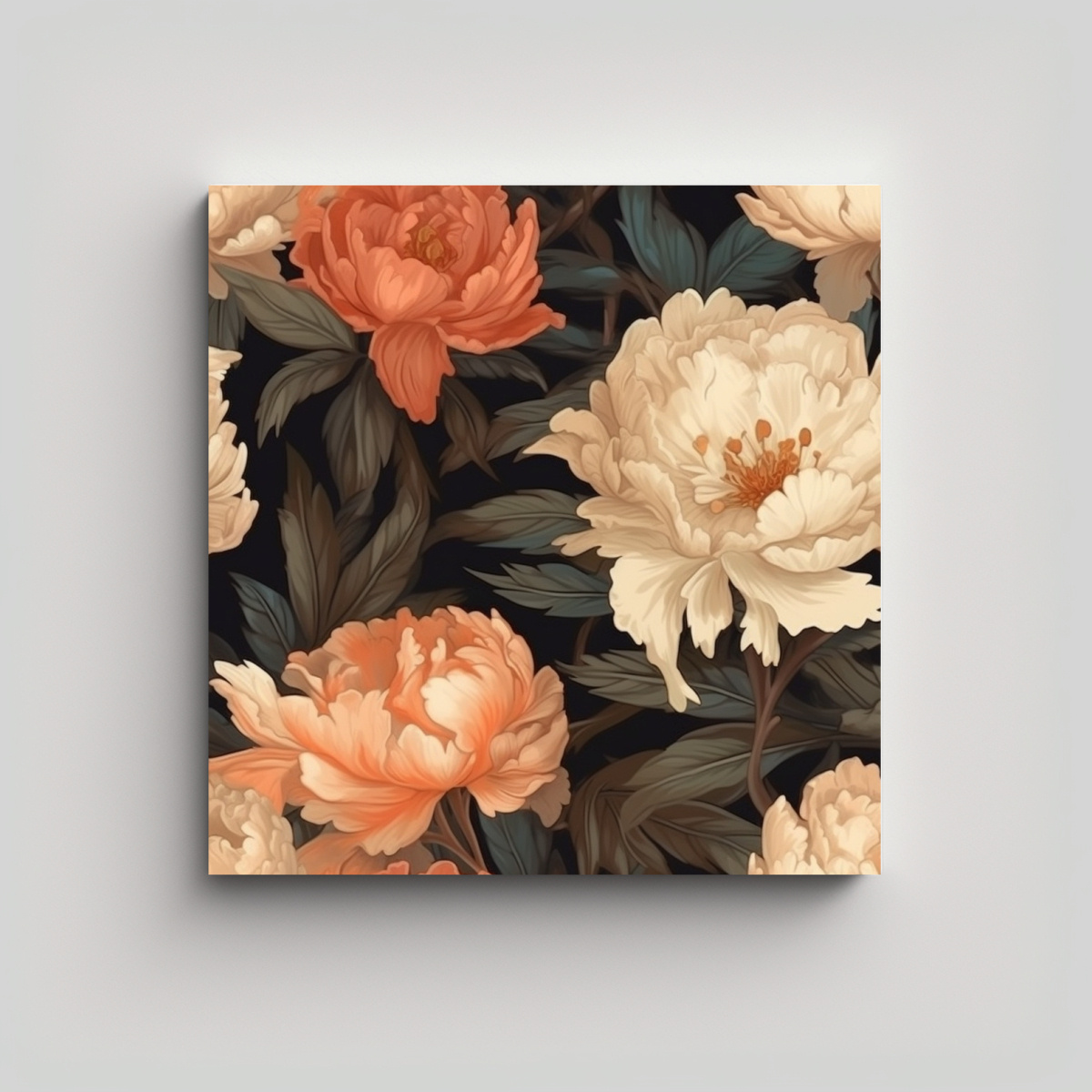CUADRO INSPIRADOR DE PEONÍAS HERMOSAS POR 40X40 CM - 1