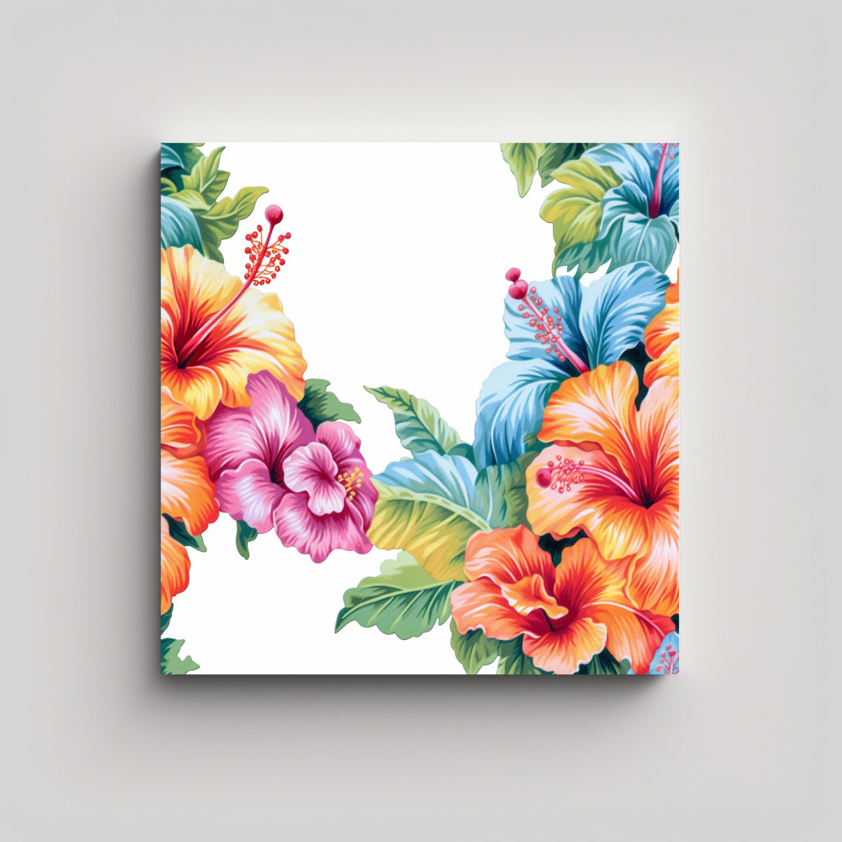 EXCLUSIVA COMPOSICIÓN VINTAGE DE FLORES 80X80 CM - 1