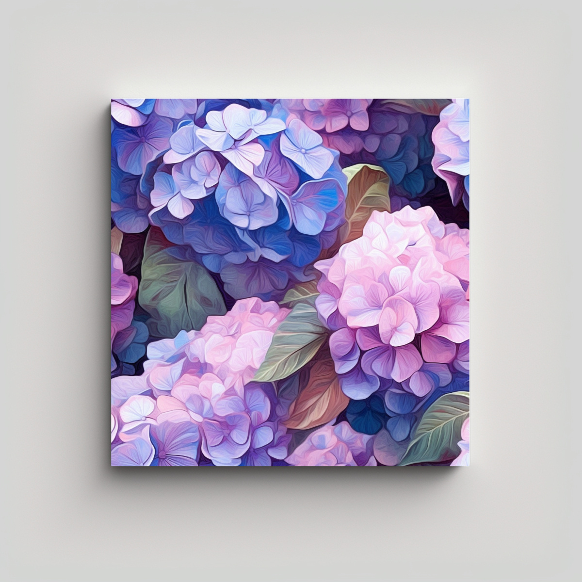 COMPOSICIÓN INTRINCADA DE HYDRANGEAS EN ESTILO 60X60 CM - 1