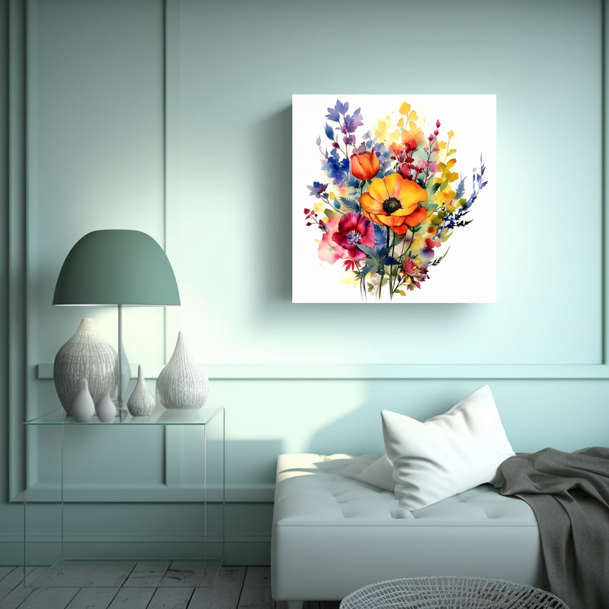 ABSTRACTO FANTASIA Y META SINGLE: CUADROS 80X80 CM - 2