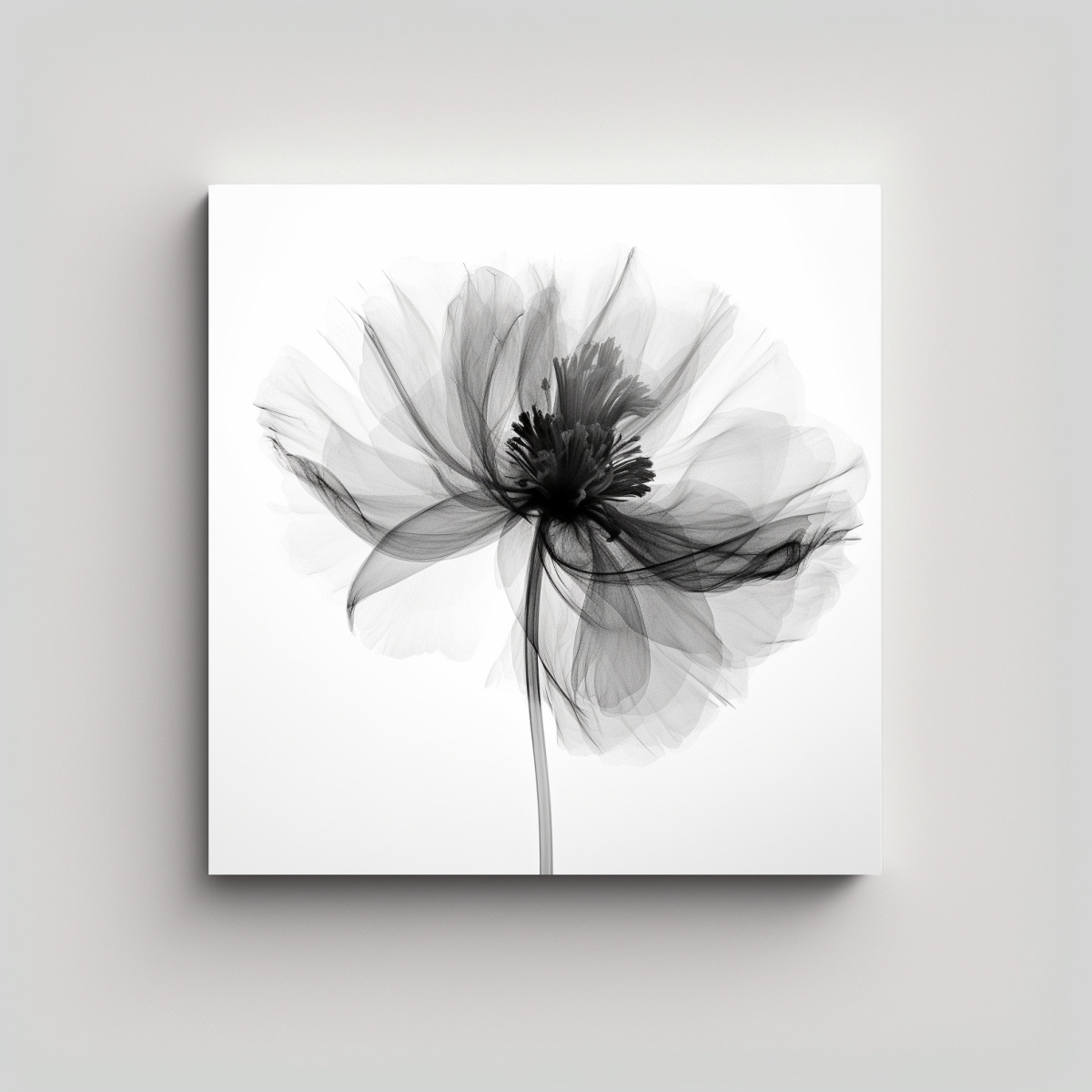 CREACIÓN DE CUADRO TEXTURIZADO EN BLANCO Y NEGRO 70X70 CM - 1