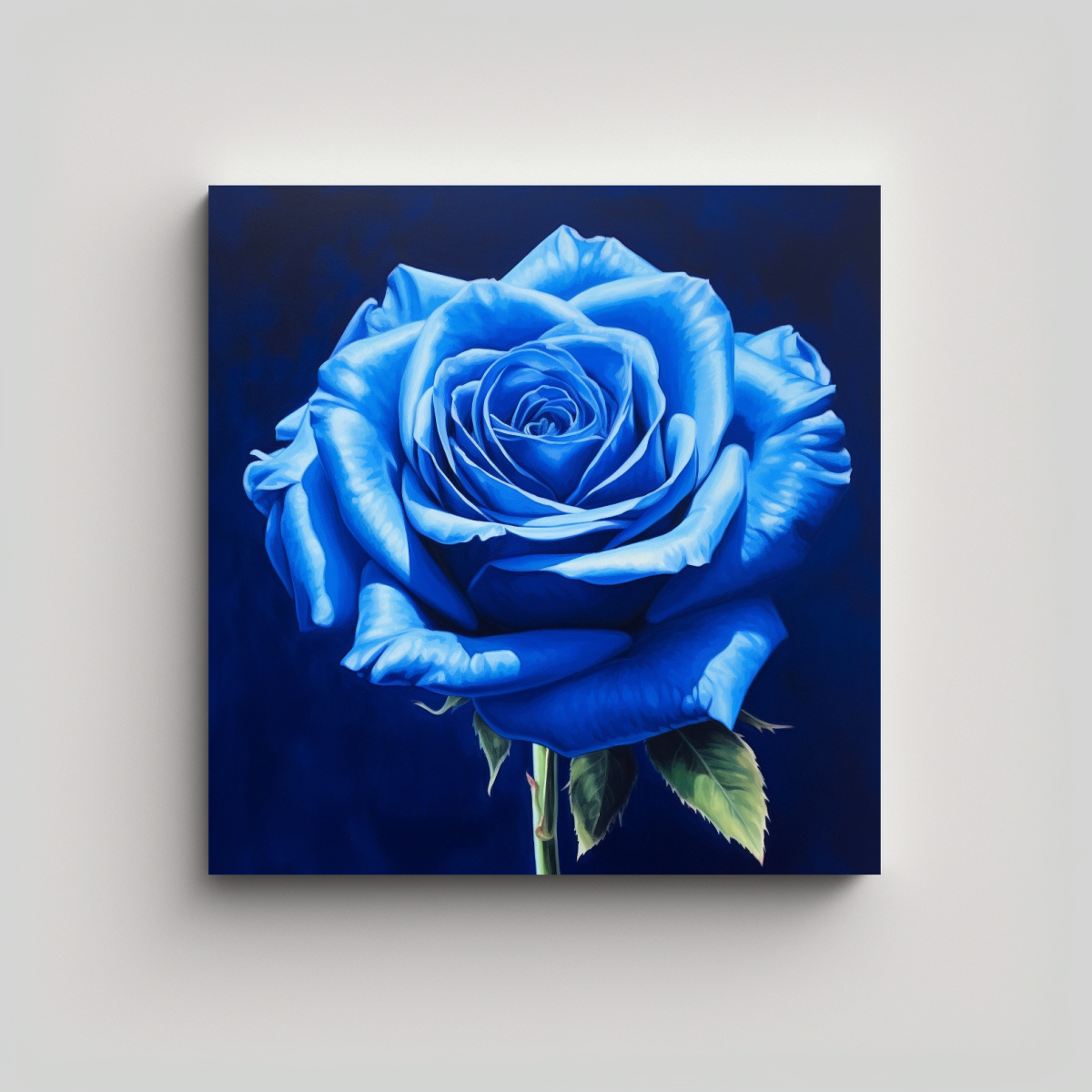 COMPOSICIÓN DE VIDA: LIENZO DECORATIVO DE ROSA 50X50 CM - 1
