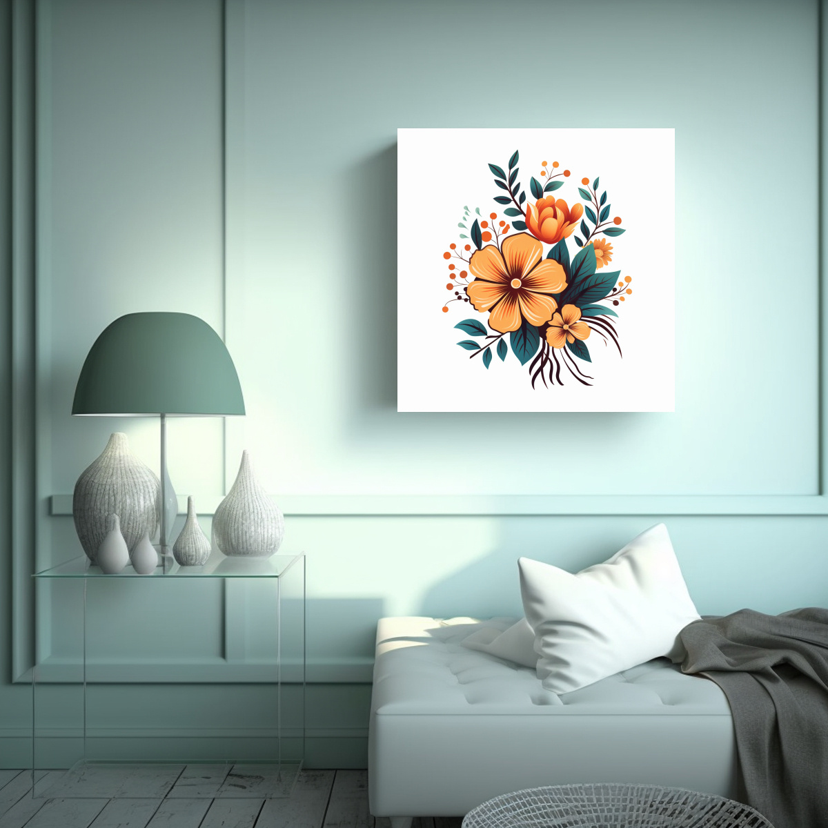 GRÁFICA SVG DE FLORES: ARTE Y NATURALEZA VIVA EN 20X20 CM - 2