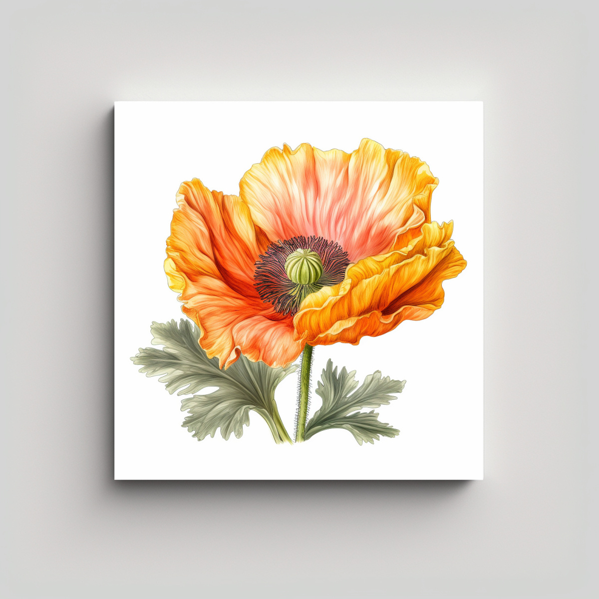 TEXTURA DECORATIVA CANVA: CLIPART DE FLOR DE 50X50 CM - 1